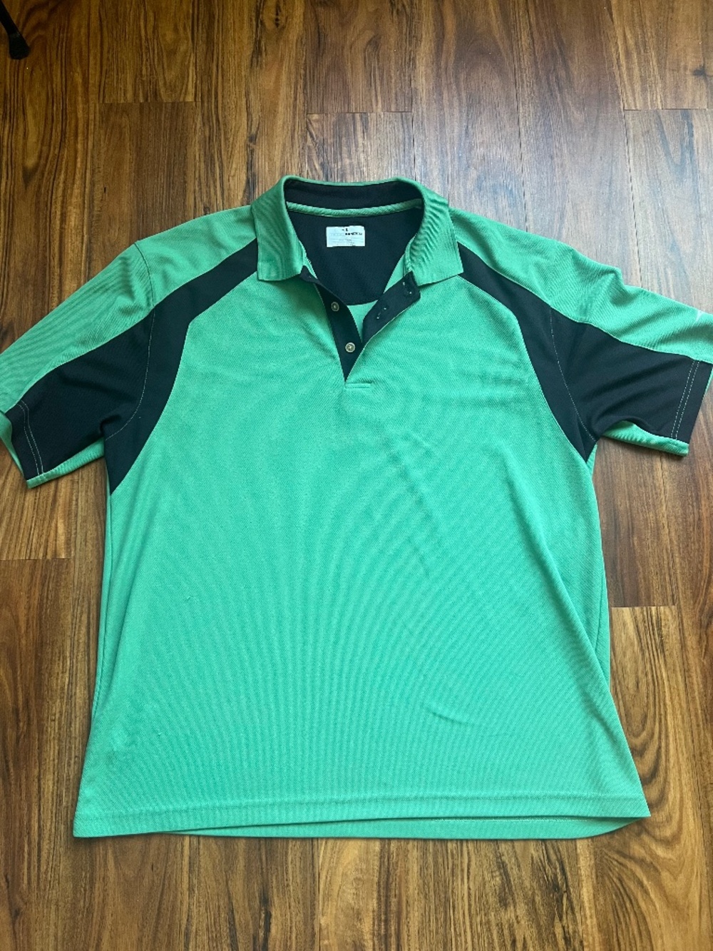 Grand Slam Golf Men’s XXL Green & Black Performance Polo Shirt